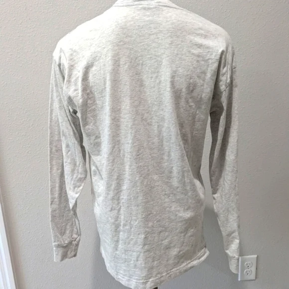 Victoria's Secret Love Pink Gray Long Sleeve Shirt - Picture 4 of 4